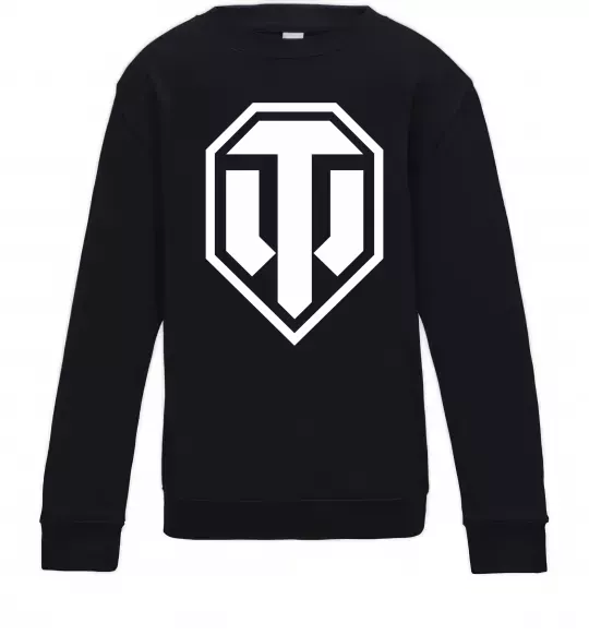 Детский Свитшот Танки Черный фото