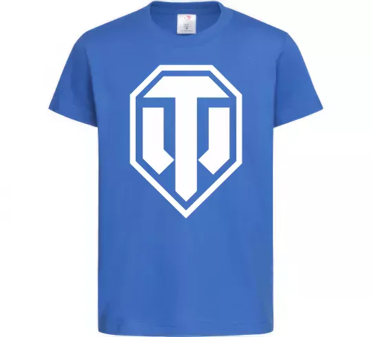 Детская футболка Танки Ярко-синий фото