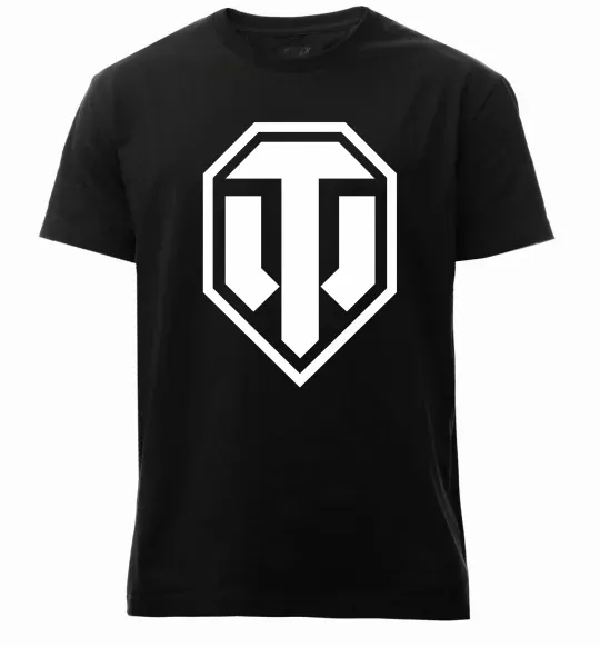 Чоловіча преміум футболка Танки Чорний фото