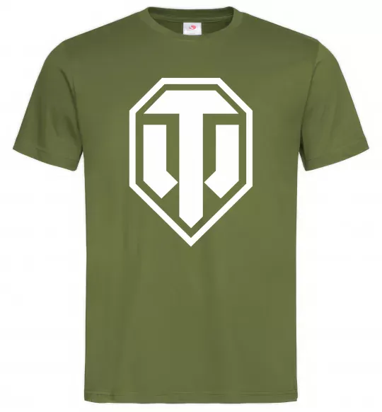 Мужская футболка Танки Оливковый фото