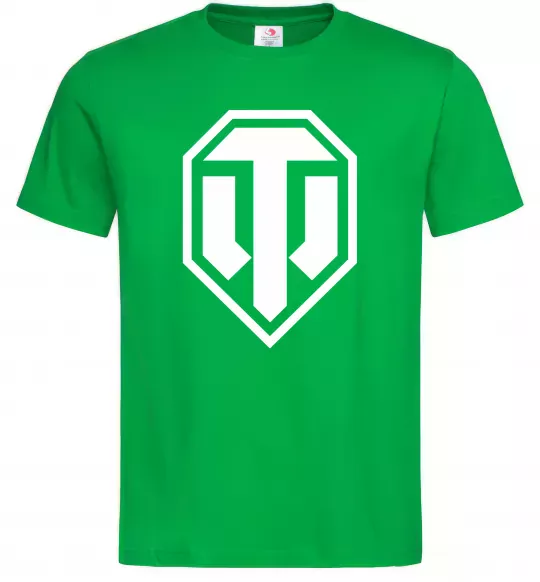 Мужская футболка Танки Зеленый фото