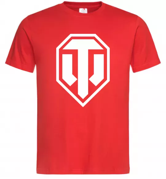 Мужская футболка Танки Красный фото