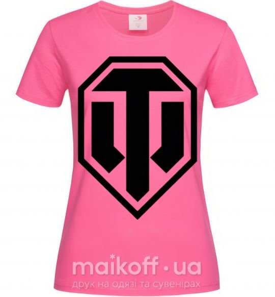 Жіноча футболка Танки Яскраво-рожевий фото