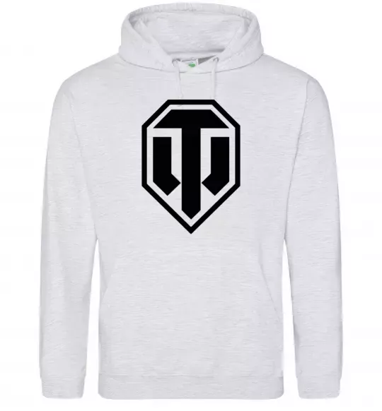 Чоловіча толстовка (худі) Танки Сірий меланж фото