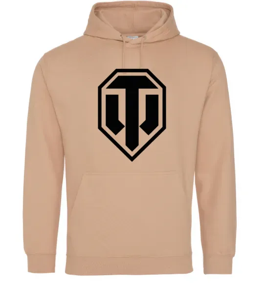 Чоловіча толстовка (худі) Танки Пісочний фото