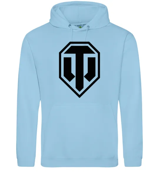 Женская толстовка (худи) Танки Голубой фото