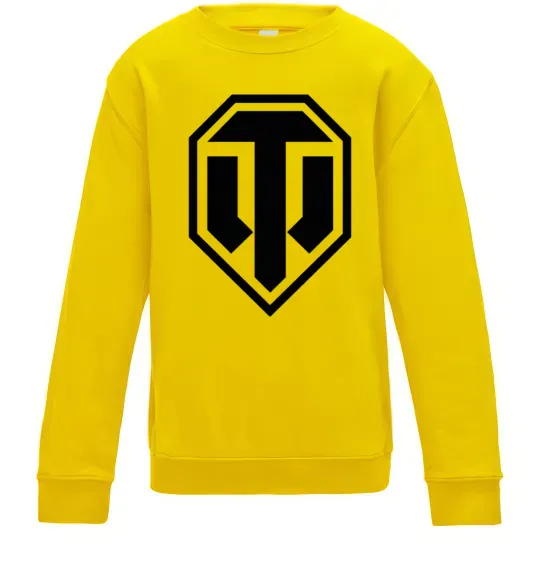 Детский Свитшот Танки Солнечно желтый фото