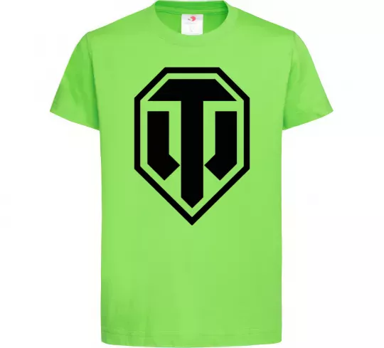 Детская футболка Танки Лаймовый фото