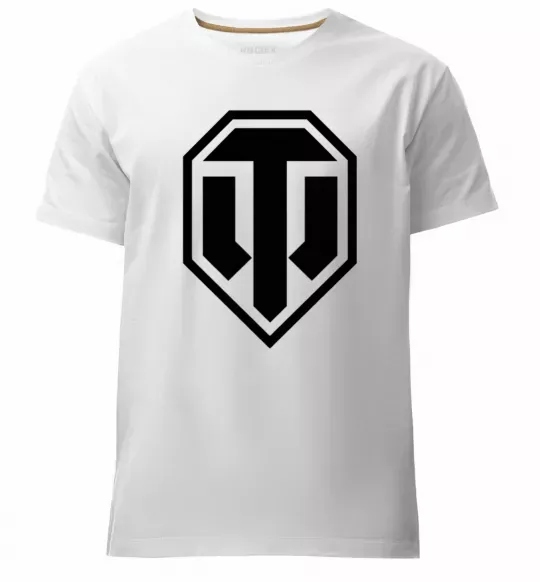 Чоловіча преміум футболка Танки Білий фото