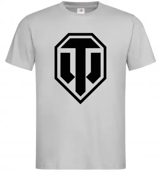 Мужская футболка Танки Серый фото