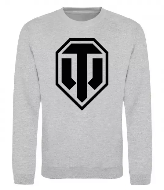 Світшот Танки Сірий меланж фото