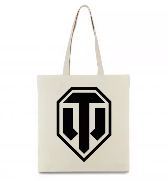 Эко-сумка Танки Бежевый фото