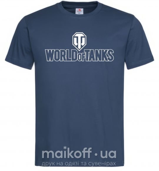 Чоловіча футболка World of Tanks logo Темно-синій фото