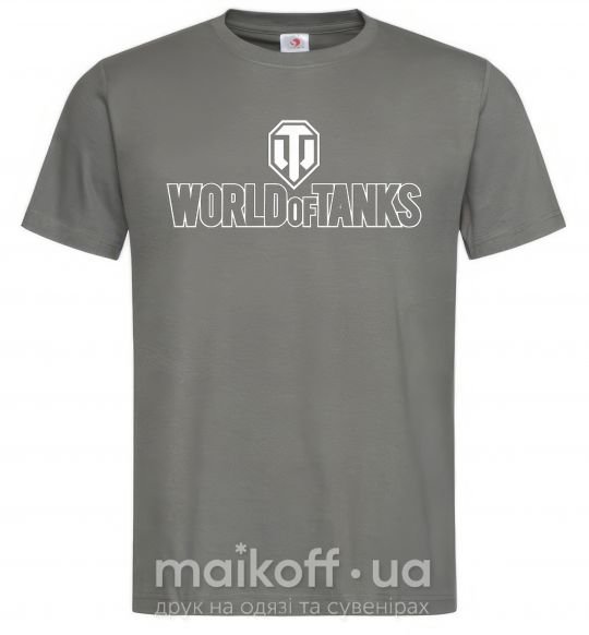 Чоловіча футболка World of Tanks logo Графіт фото