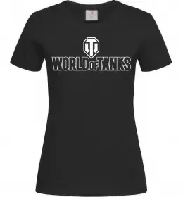 Жіноча футболка World of Tanks logo Чорний фото