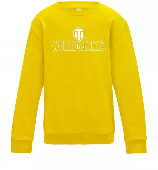 Детский Свитшот World of Tanks logo Солнечно желтый фото