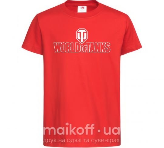 Дитяча футболка World of Tanks logo Червоний фото
