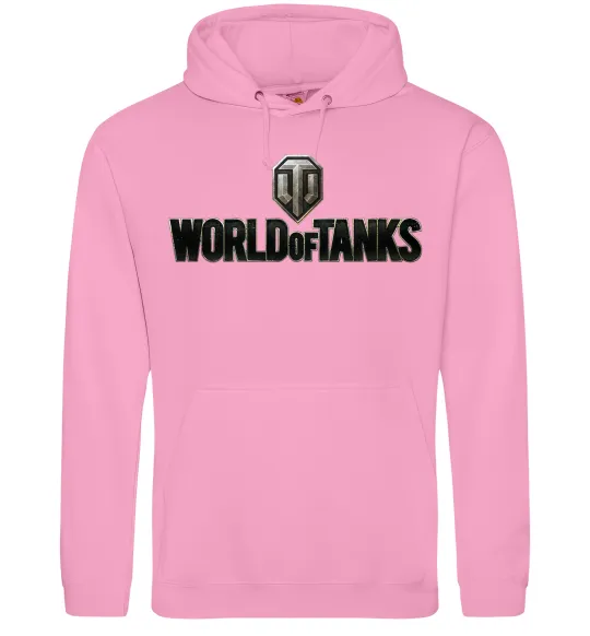 Чоловіча толстовка (худі) World of Tanks лого кольорове Рожевий фото