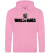 Чоловіча толстовка (худі) World of Tanks лого кольорове Рожевий фото