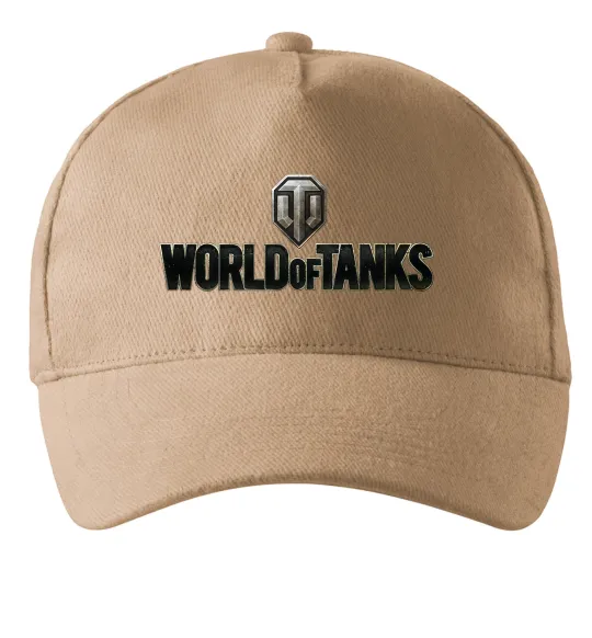 Кепка World of Tanks лого кольорове Пісочний фото