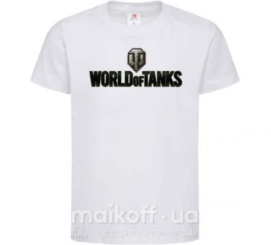 Детская футболка World of Tanks лого цветное Белый фото