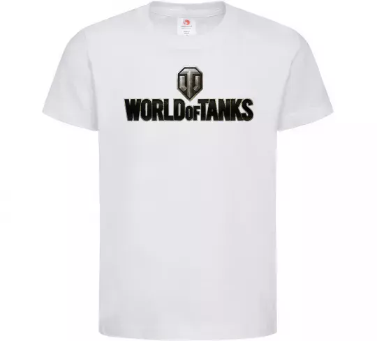 Дитяча футболка World of Tanks лого кольорове Білий фото