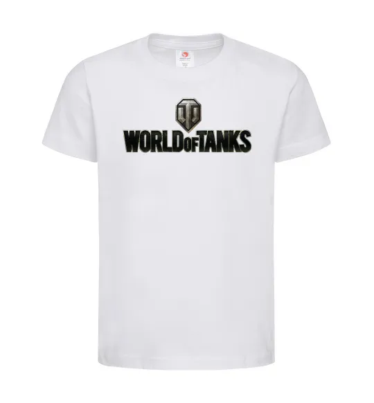 Дитяча футболка World of Tanks лого кольорове Білий фото