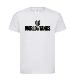 Дитяча футболка World of Tanks лого кольорове Білий фото