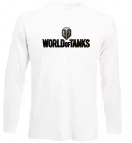 Лонгслів World of Tanks лого кольорове Білий фото