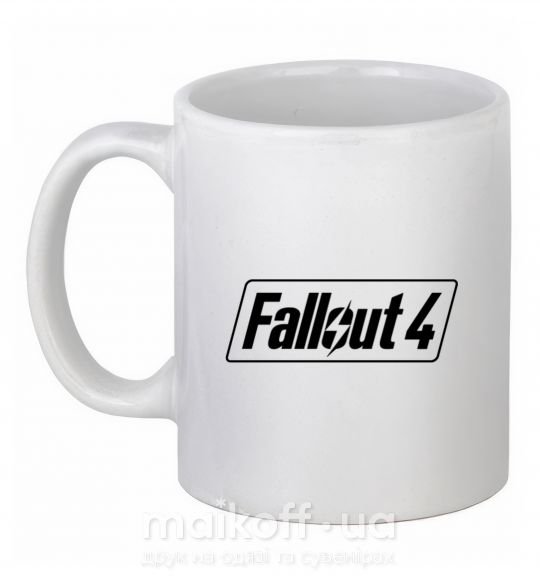 Чашка керамическая Fallout 4 Белый фото
