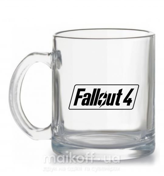 Чашка скляна Fallout 4 Прозорий фото