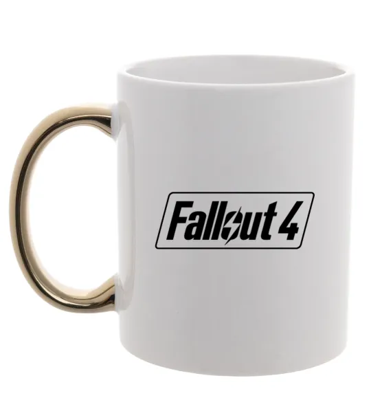 Чашка с цветной ручкой Fallout 4 Золото фото