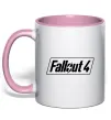 Чашка с цветной ручкой Fallout 4 Нежно розовый фото