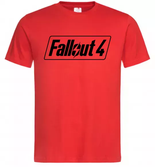 Чоловіча футболка Fallout 4 Червоний фото