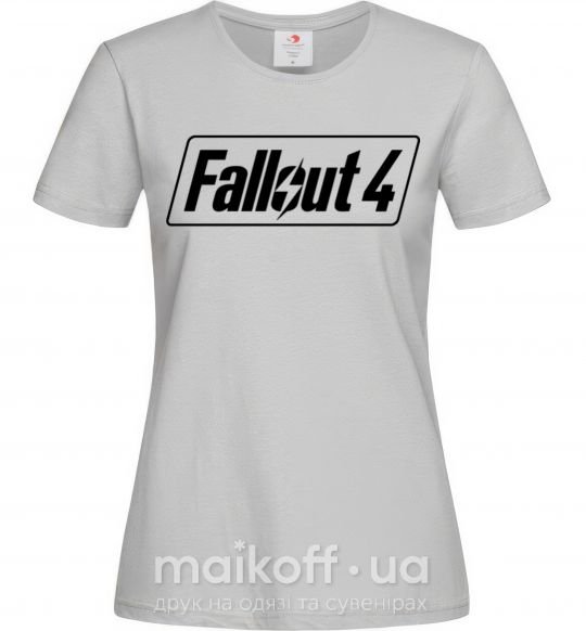 Жіноча футболка Fallout 4 Сірий фото