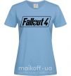 Жіноча футболка Fallout 4 Блакитний фото