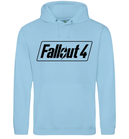 Мужская толстовка (худи) Fallout 4 Голубой фото