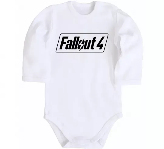 Детский боди Fallout 4 Белый фото