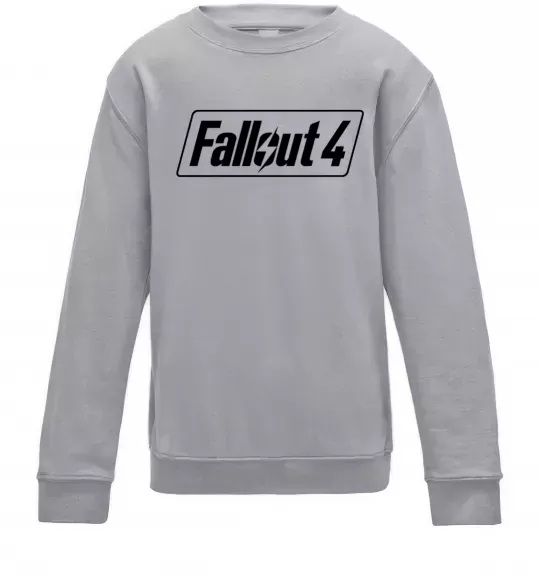 Детский Свитшот Fallout 4 Серый меланж фото