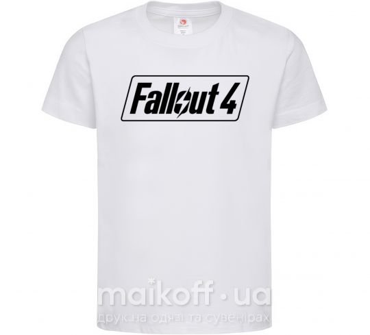 Детская футболка Fallout 4 Белый фото