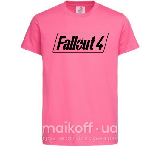 Дитяча футболка Fallout 4 Яскраво-рожевий фото