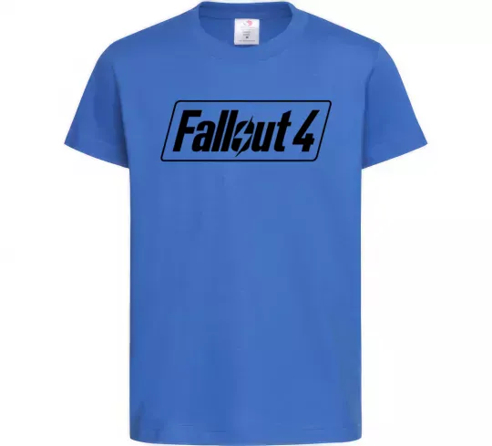 Детская футболка Fallout 4 Ярко-синий фото