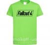 Дитяча футболка Fallout 4 Лаймовий фото