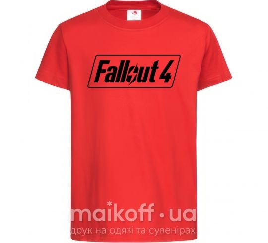 Дитяча футболка Fallout 4 Червоний фото