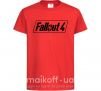 Дитяча футболка Fallout 4 Червоний фото
