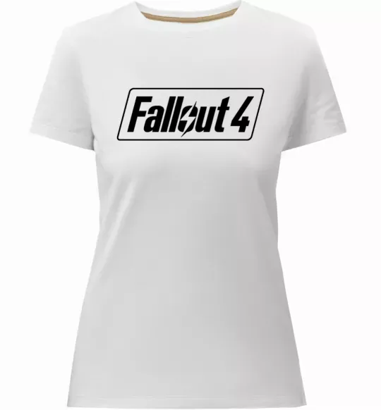 Жіноча преміум футболка Fallout 4 Білий фото