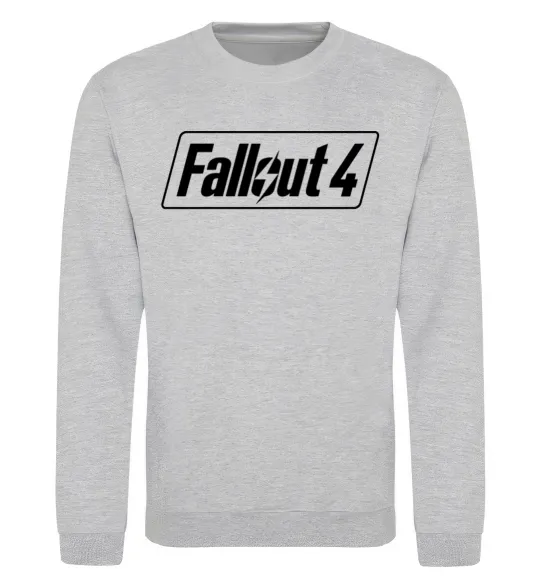Свитшот Fallout 4 Серый меланж фото