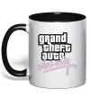 Чашка з кольоровою ручкою Grand theft auto Vice city Чорний фото