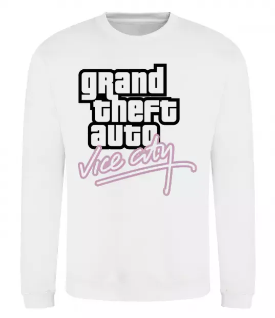 Свитшот Grand theft auto Vice city Белый фото