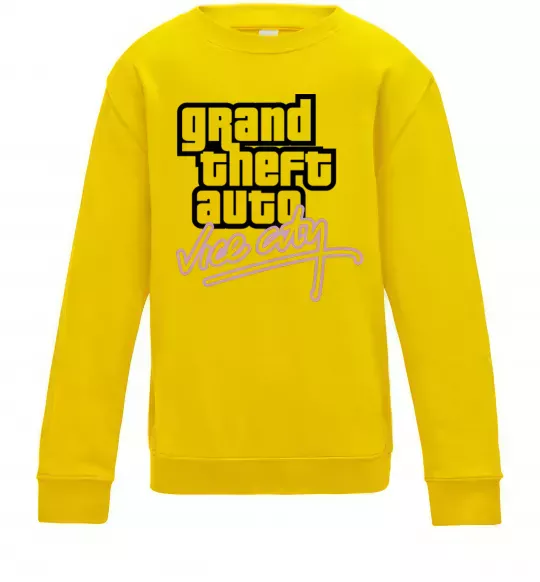 Дитячий світшот Grand theft auto Vice city Сонячно жовтий фото
